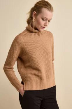 Dolcevita Morbido Lavorato in Lana Merino - CAMMELLO