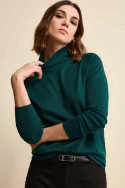 Dolcevita Raglan in Lana Merino - VERDE