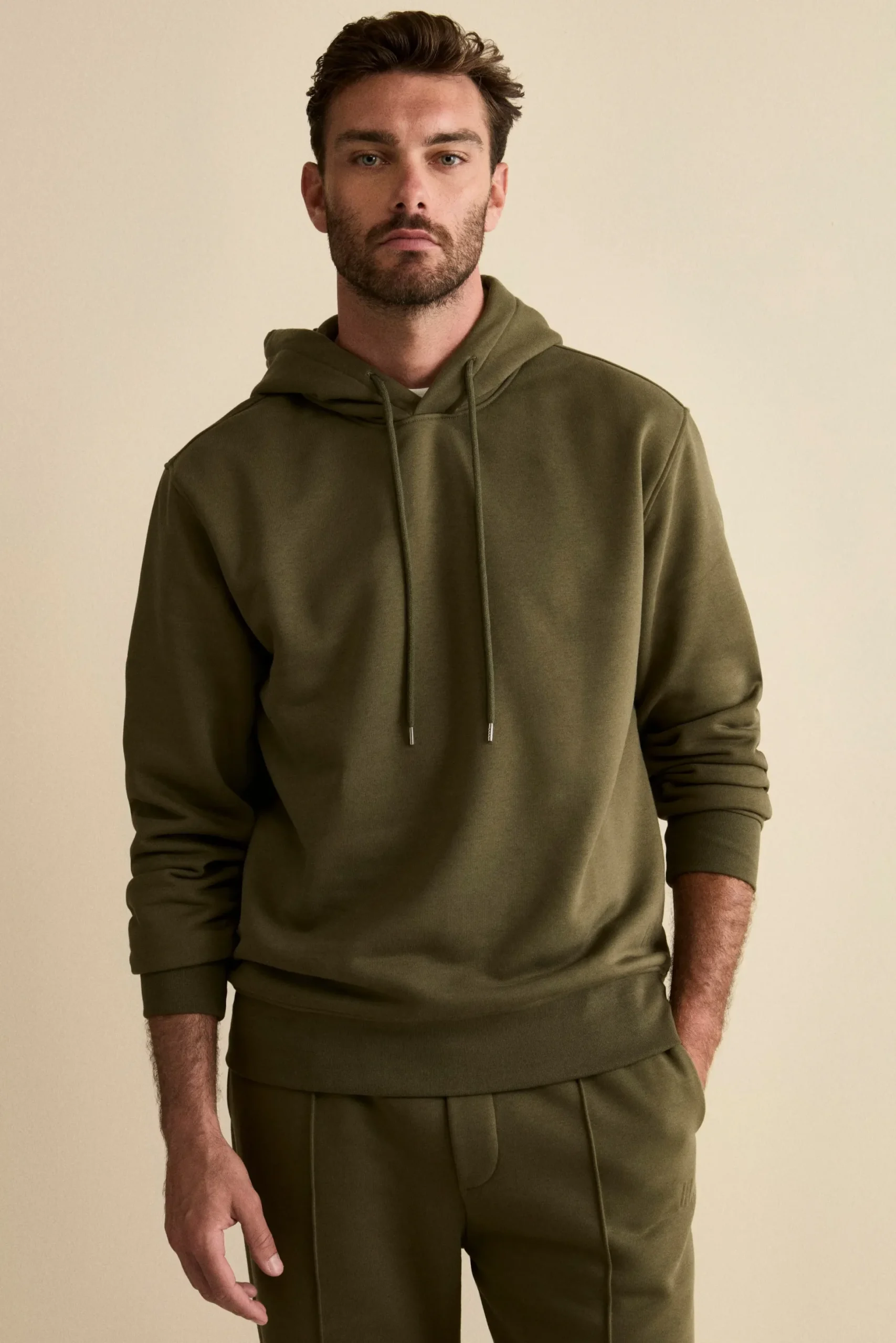 Felpa Sportiva con Cappuccio - MILITARE