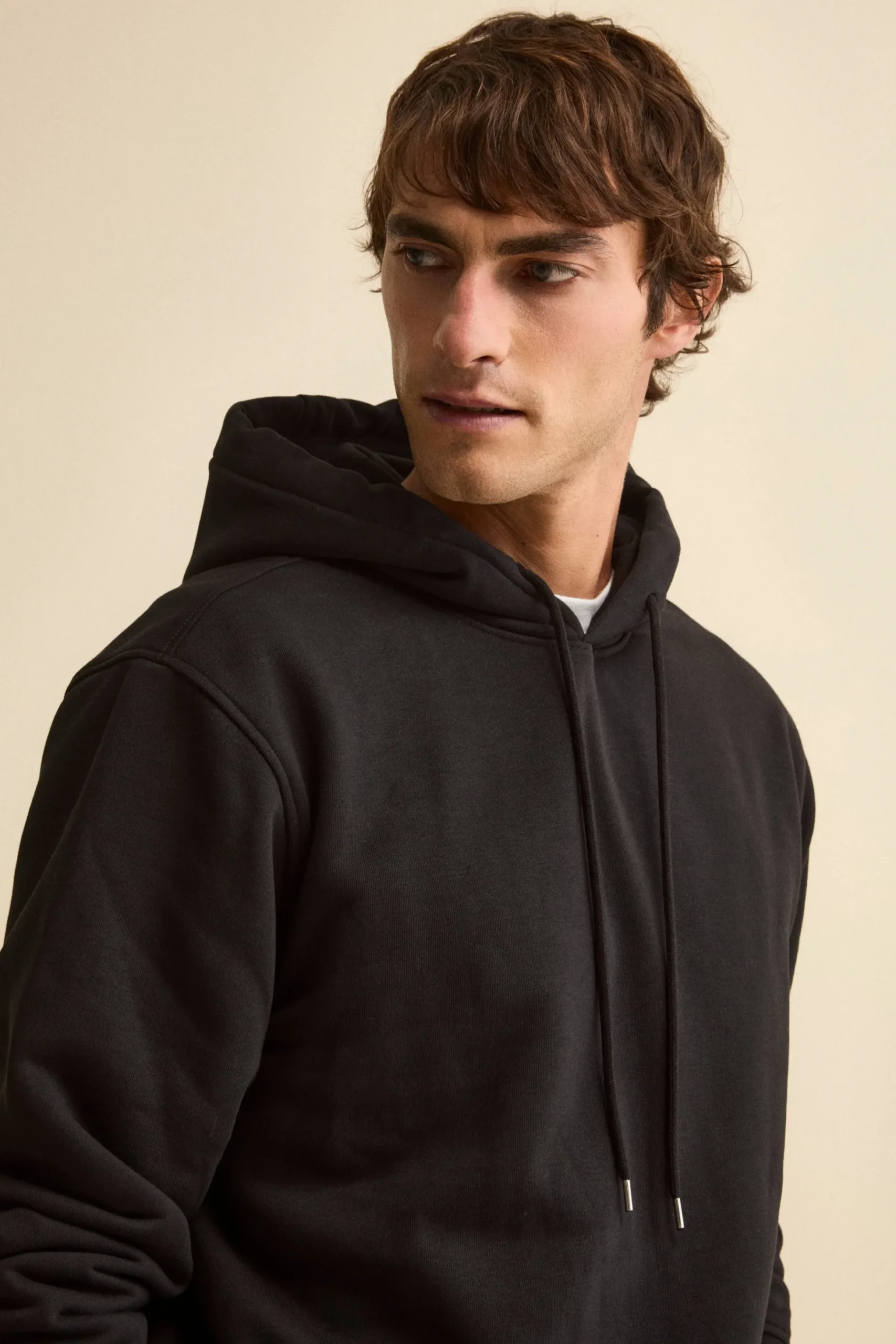 Felpa Sportiva con Cappuccio - NERO