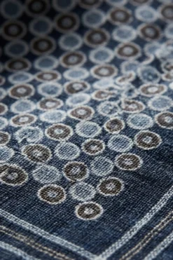 Foulard in Cotone a Fantasia Geometrica - FANT. BLU