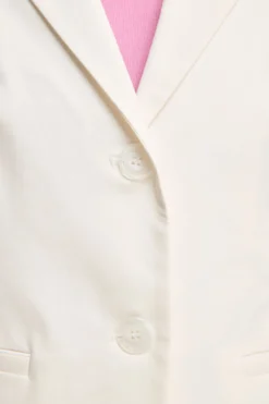 Giacca Basic in Bengalina - BIANCO