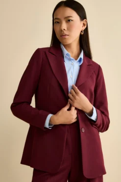 Giacca Bistretch Foderata Regular Fit - BORDEAUX