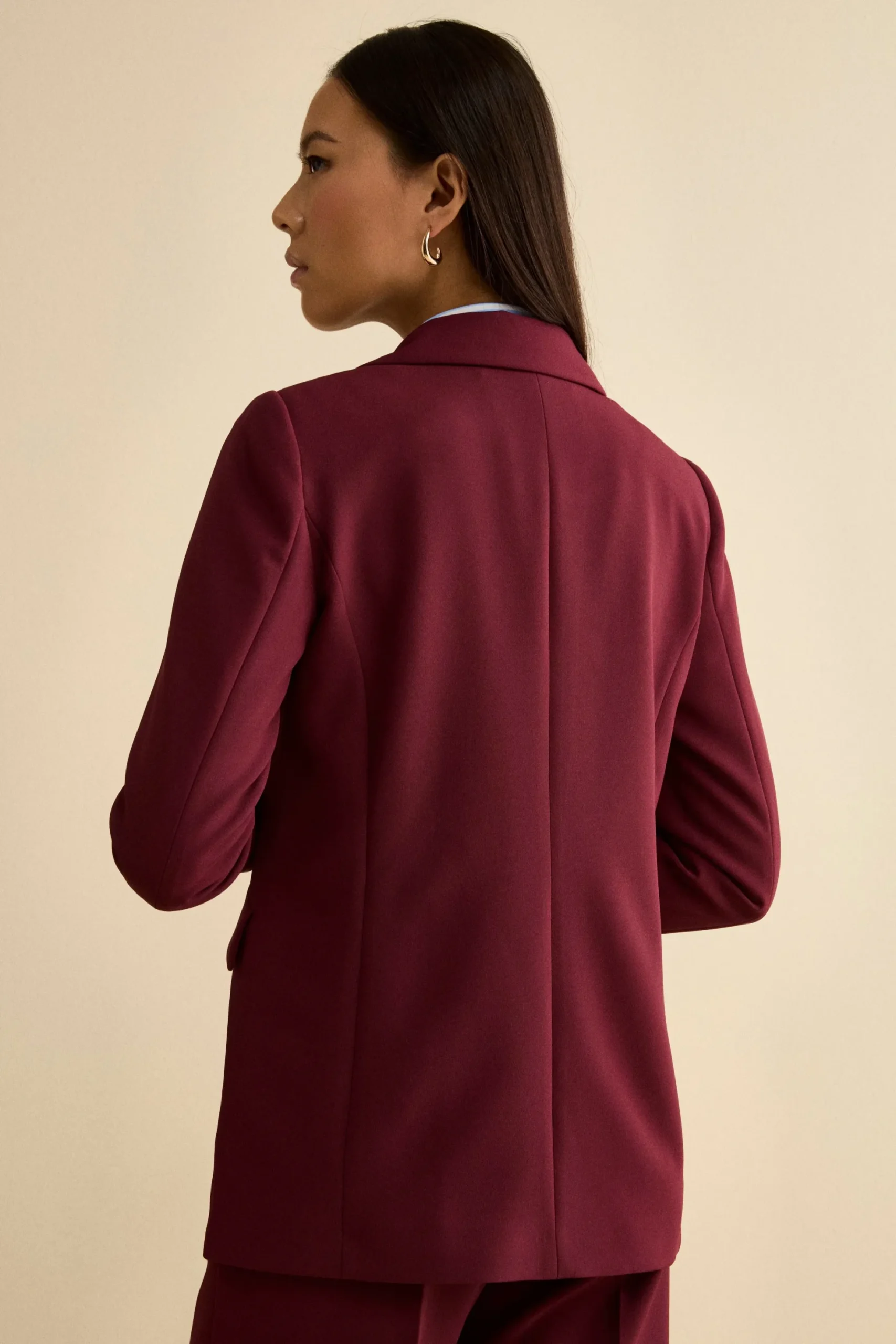Giacca Bistretch Foderata Regular Fit - BORDEAUX