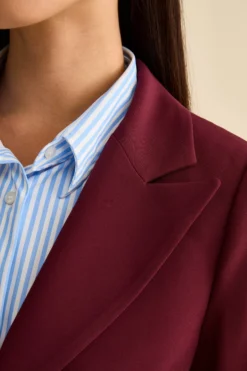 Giacca Bistretch Foderata Regular Fit - BORDEAUX