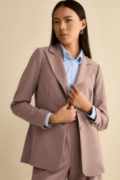 Giacca Bistretch Foderata Regular Fit - ROSA ANTICO