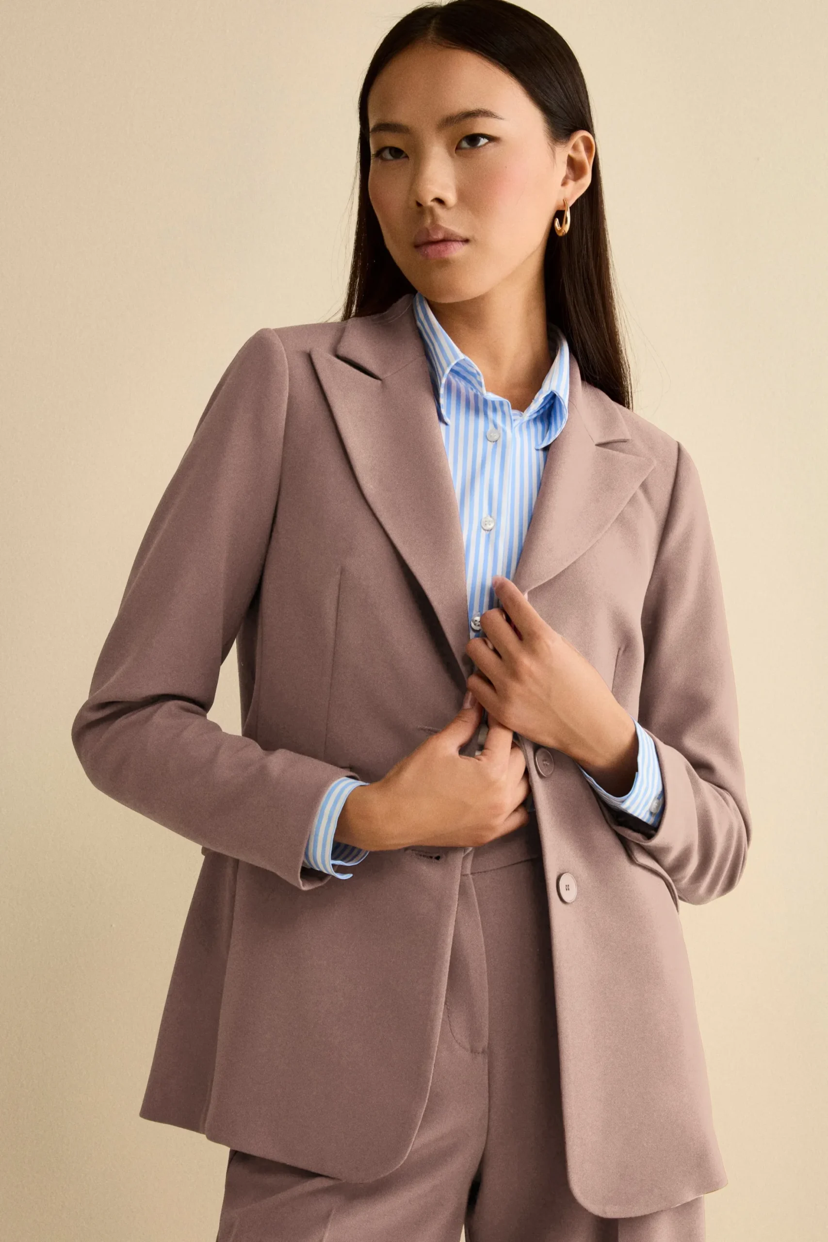Giacca Bistretch Foderata Regular Fit - ROSA ANTICO