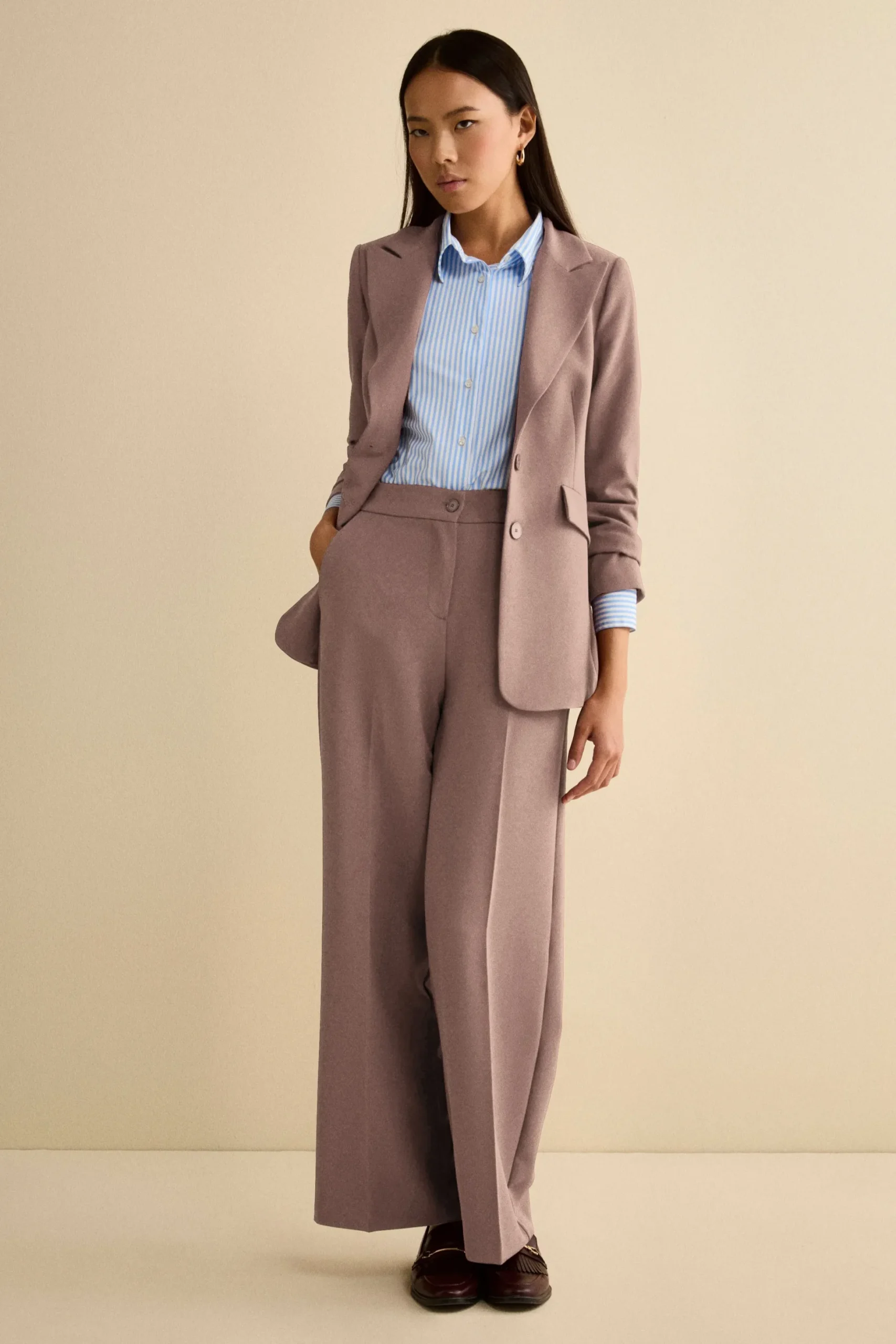 Giacca Bistretch Foderata Regular Fit - ROSA ANTICO