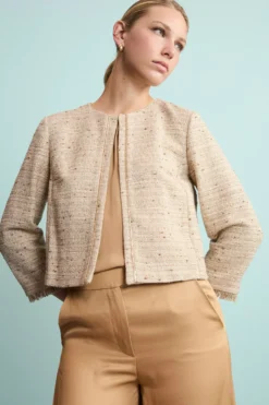 Giacca Chanel Elegante con Lurex - ECRU