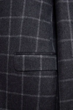 Giacca Check in Cashmere - GRIGIO QUADRI