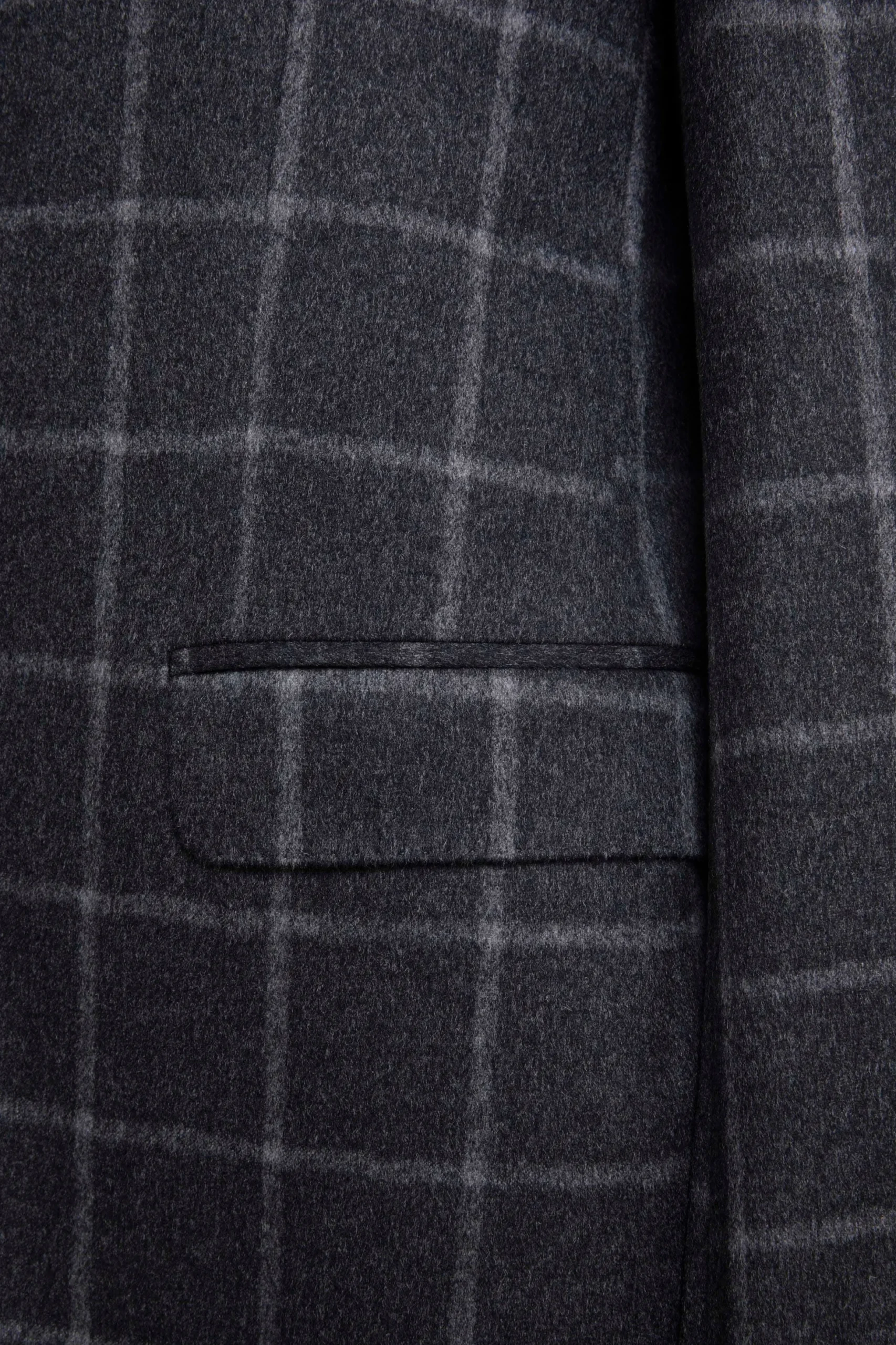 Giacca Check in Cashmere - GRIGIO QUADRI