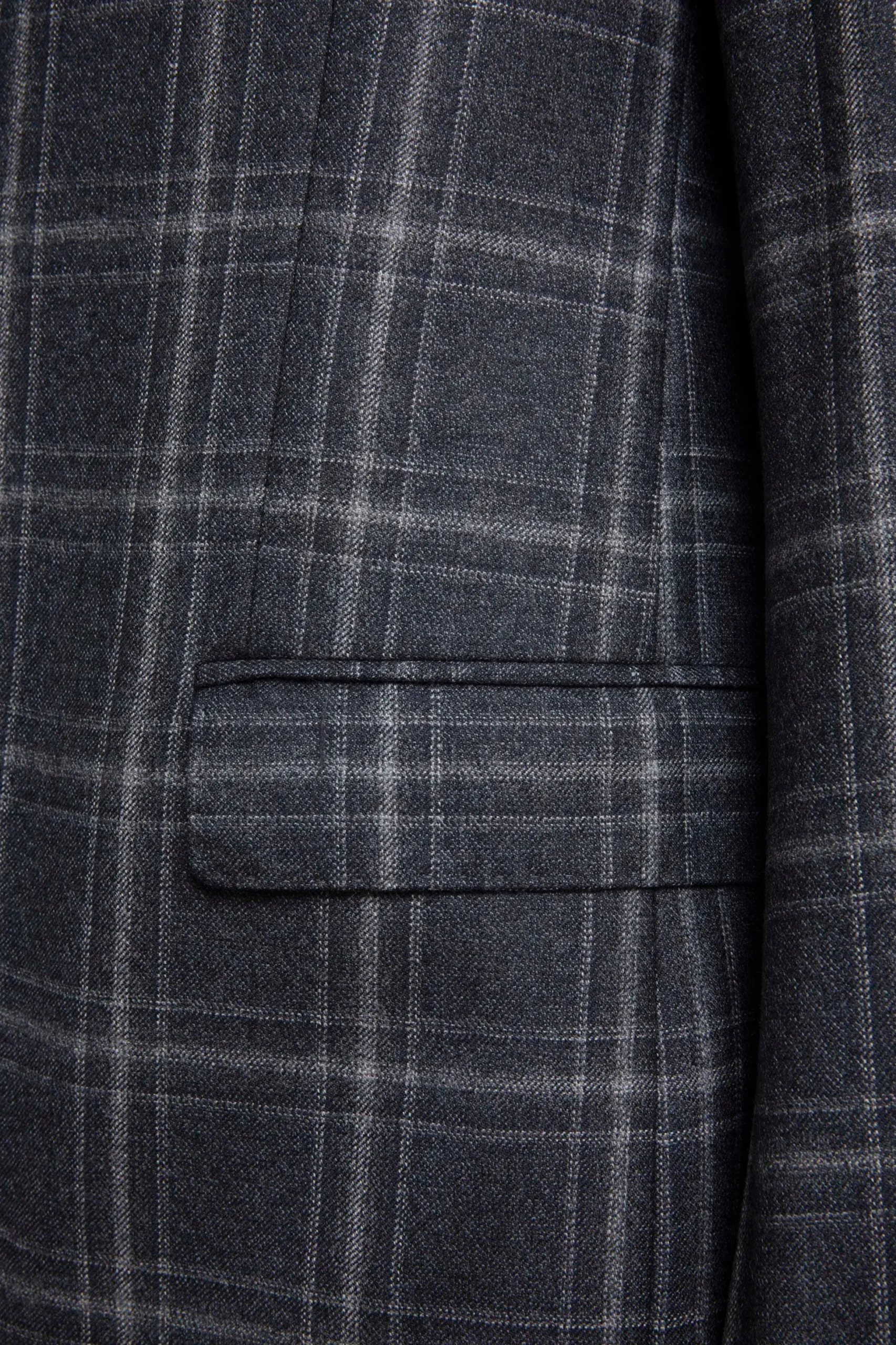 Giacca Check in Lana - GRIGIO QUADRI