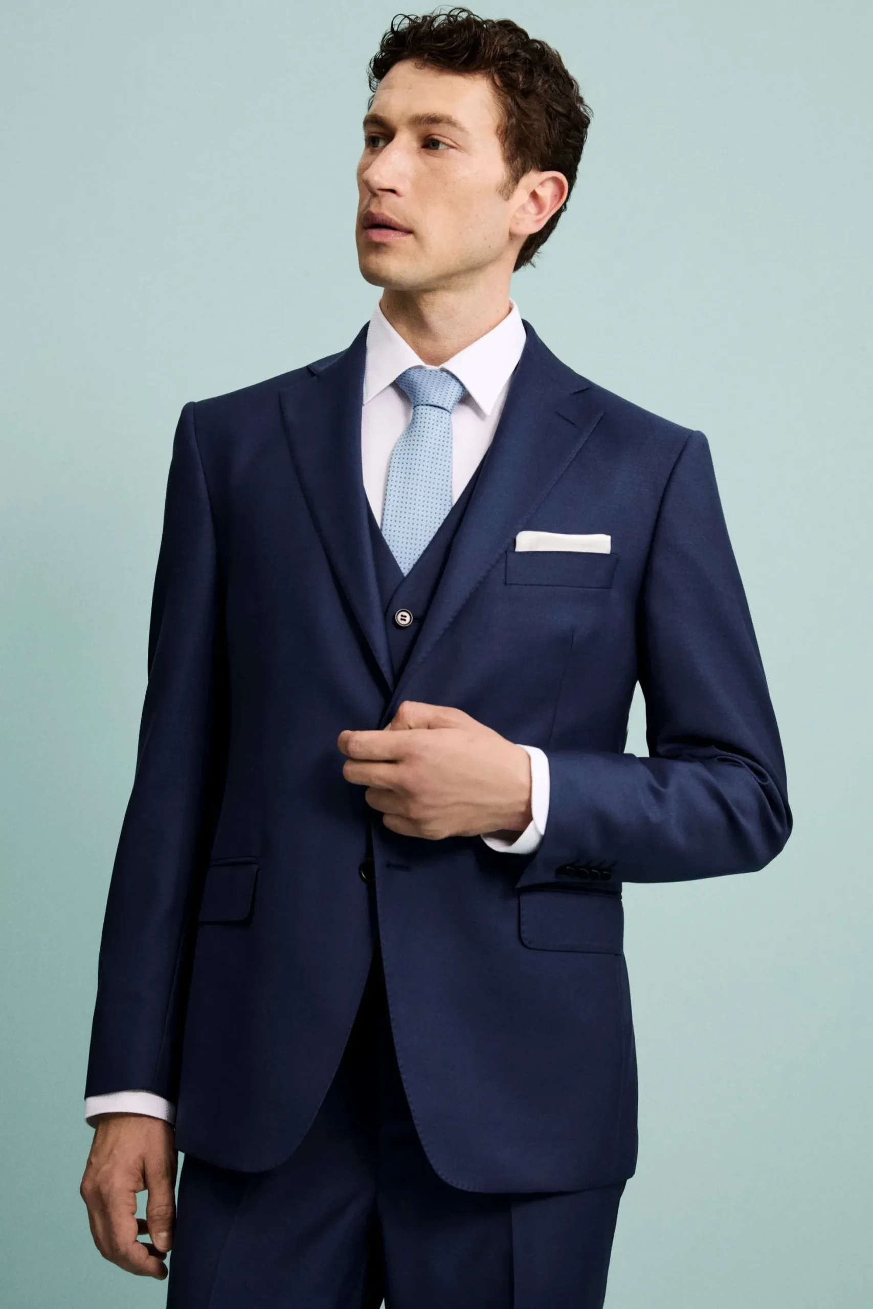 Giacca da Cerimonia in Lana Vergine Drop 8 - BLU