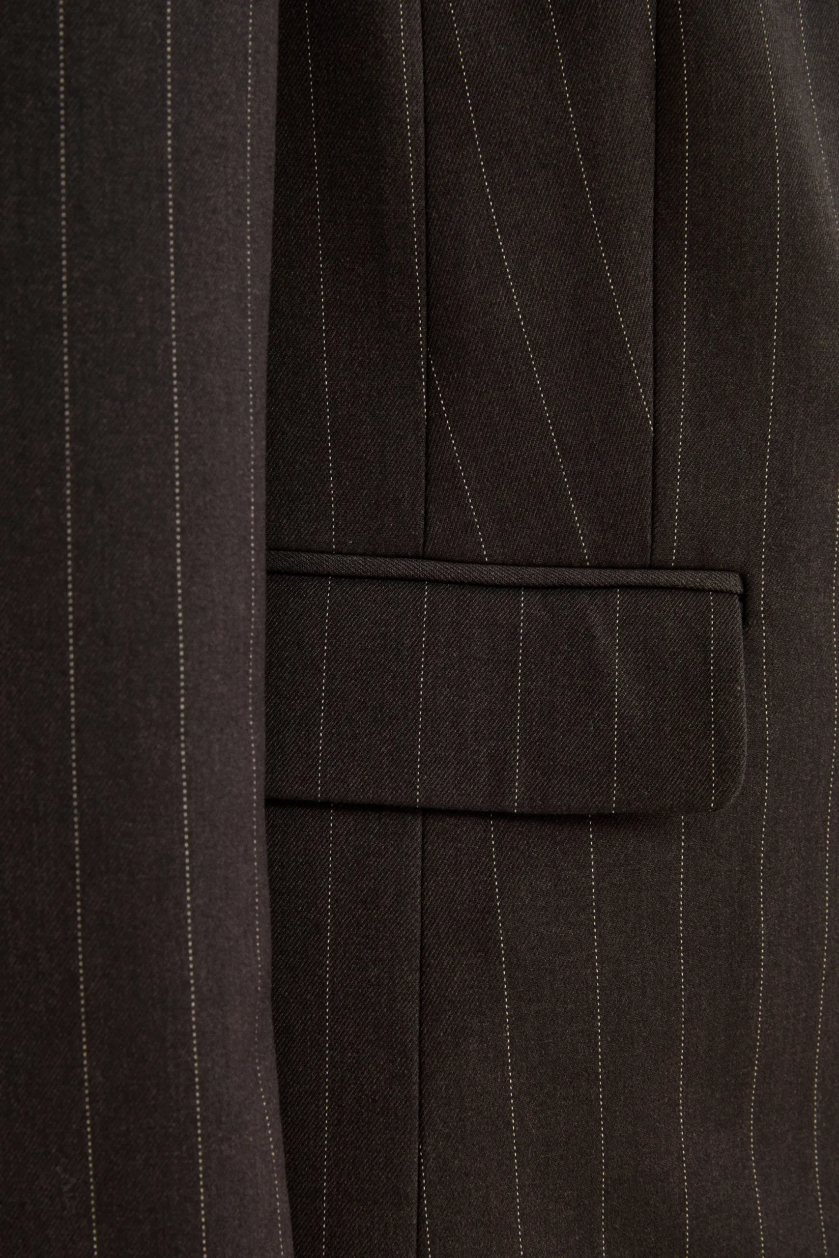 Giacca Doppiopetto Gessata Regular Fit - GRIGIO GESSATO