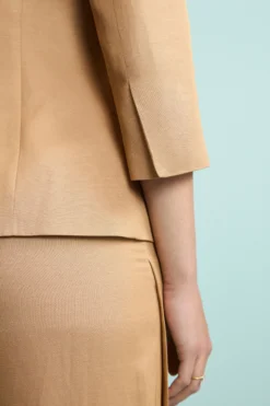 Giacca Elegante in Misto Lino con Fiocco - ORO