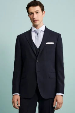 Giacca Elegante Monopetto in Lana Vergine Drop 8 - BLU