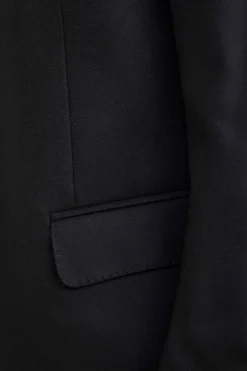 Giacca in cashmere nera piquet - FANT. NERO