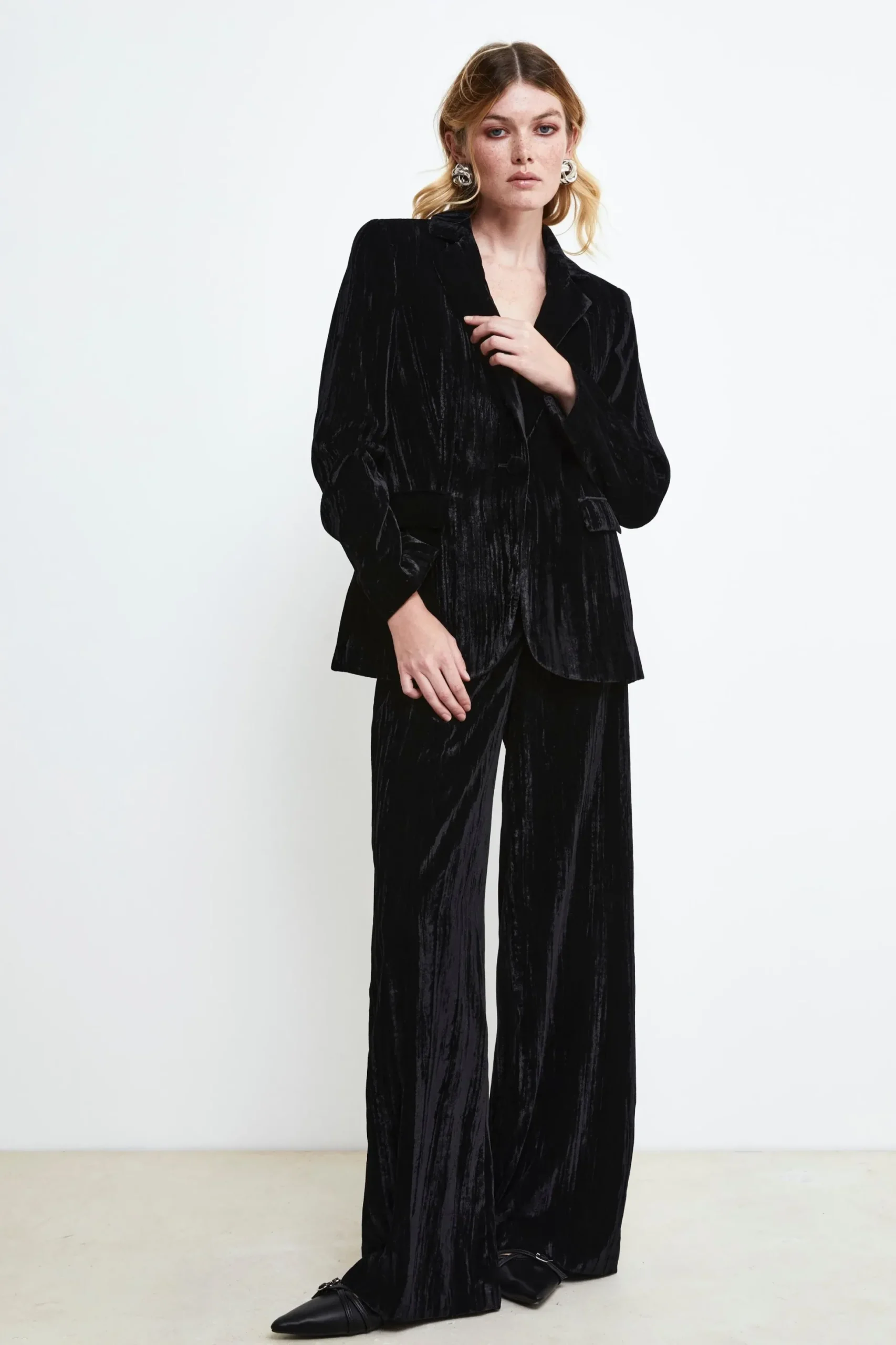 Giacca in Velluto da donna - NERO