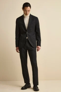 Giacca Monopetto Elegante con Revers Classico Drop 8 - NERO