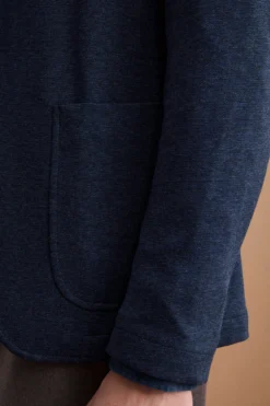 Giacca Monopetto Slim Fit con Revers Classico - BLU