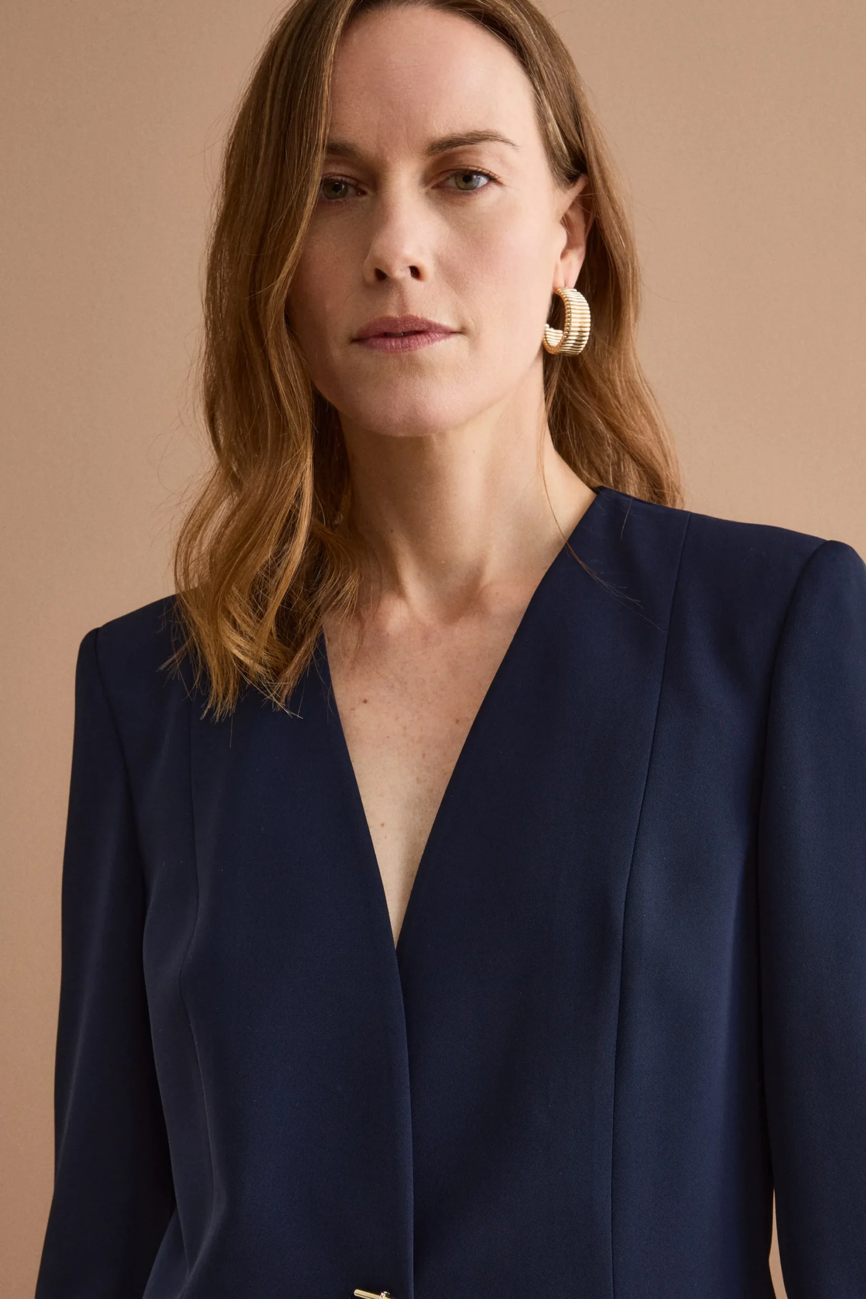 Giacca Sciancrata da Cerimonia in Cady - BLU