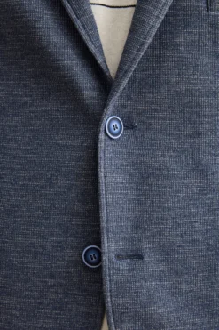 Giacca Semifoderata Comfort Fit in Misto Cotone - BLU