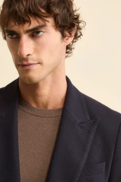 Giacca Semifoderata Doppiopetto Regular Fit - NAVY