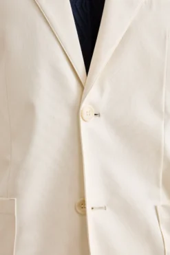 Giacca Tecnica Sfoderata Slim Fit - PANNA