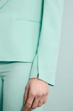 Giacca Twill Cerimonia con Collo Sciallato - ACQUA