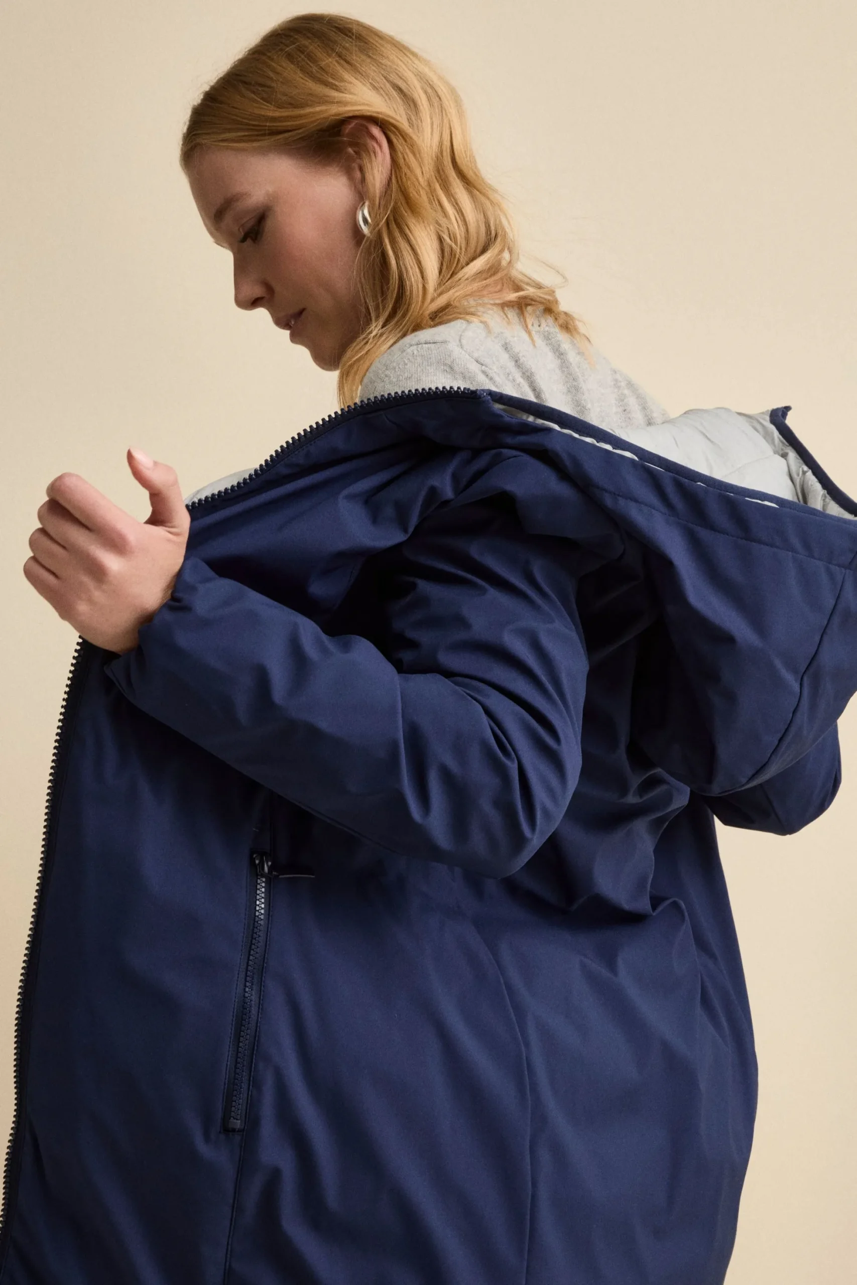 Giaccone Reversibile Imbottito - BLU