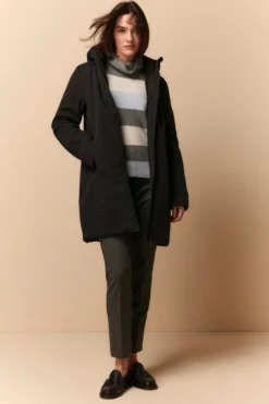 Giaccone Tecnico con Cappuccio - NERO