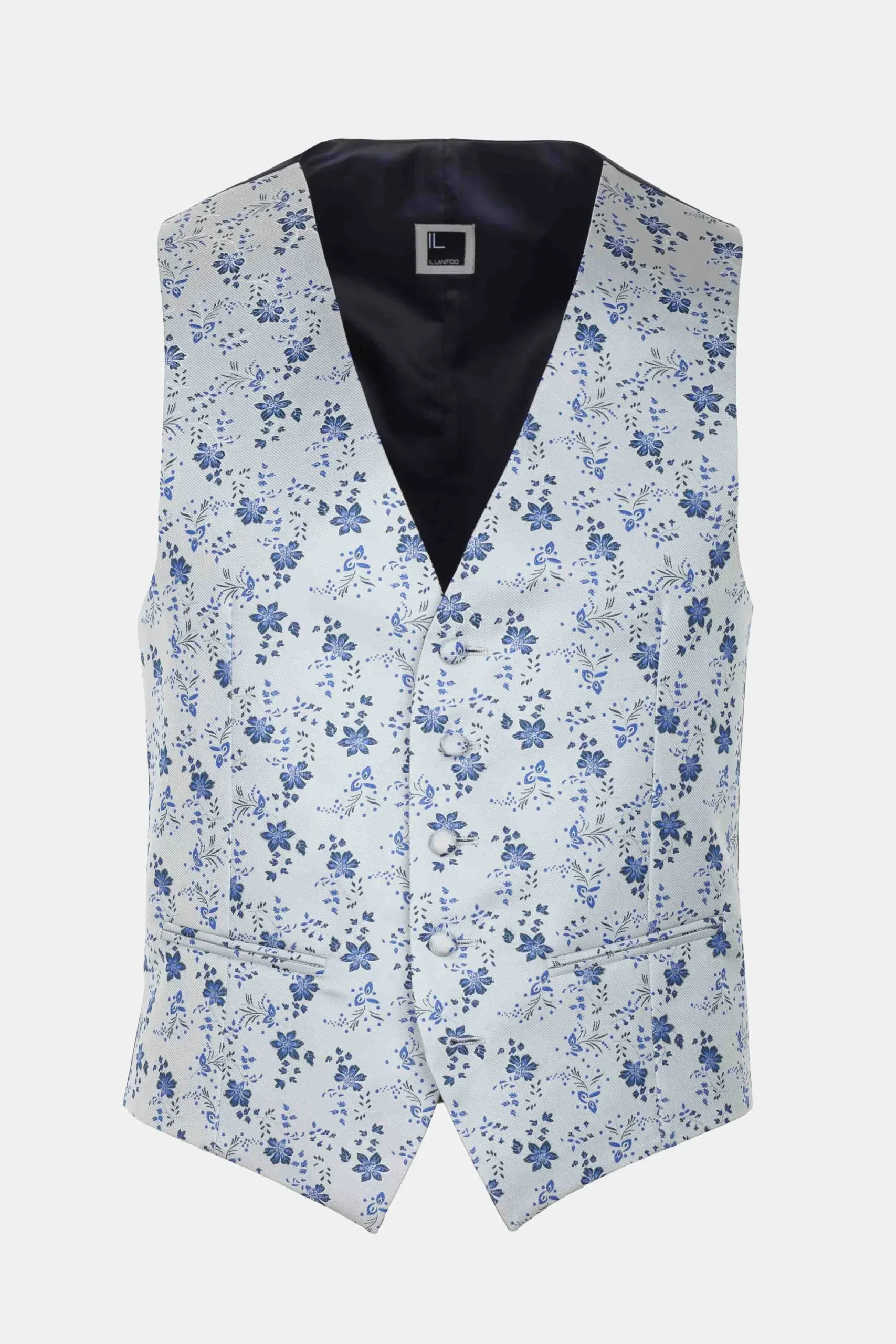 Gilet a fiori - FANT. GRIGIO/BLU