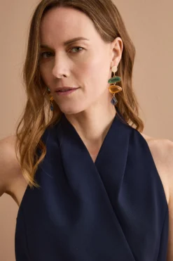 Gilet Cady da Cerimonia con Cintura - BLU