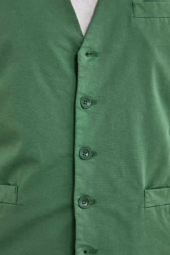Gilet Casual in Cotone - VERDE