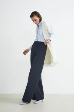 Gilet con frange - ECRU
