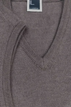 Gilet in lana scollo a V - TORTORA