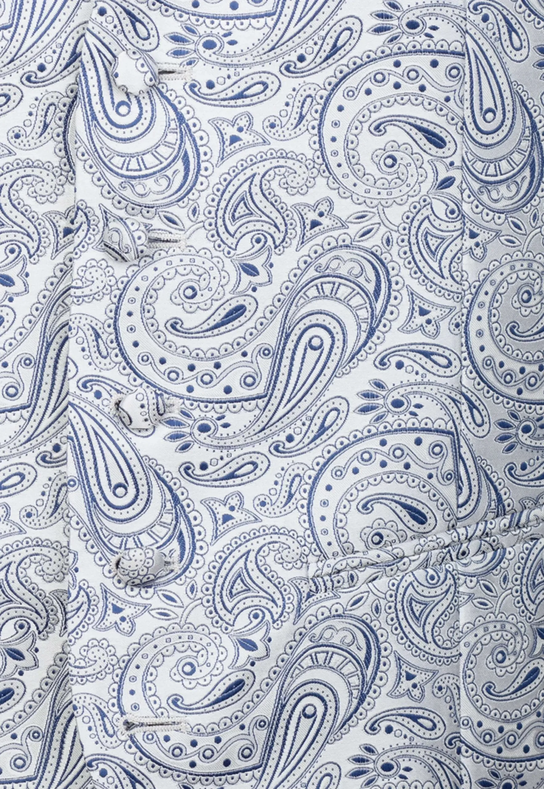 Gilet paisley grigio blu - FANT. BLU/GRIGIO