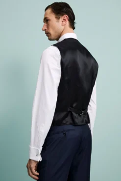 Gilet Sartoriale in Lana Vergine - BLU