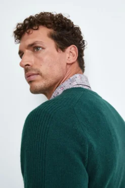 Girocollo in Lana e Cashmere - VERDE