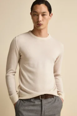 Girocollo in Lana Merino Extrafine - BURRO