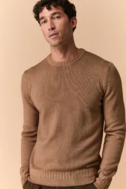 Girocollo Vintage in Lana Merino Extrafine - BISCOTTO