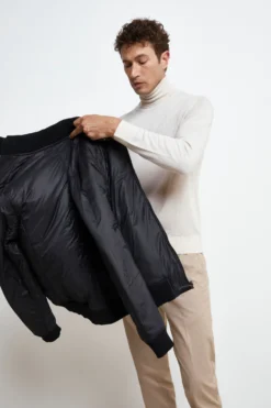 Giubbotto di Pelle Reversibile - NERO
