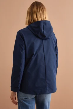 Giubbotto Impermeabile con Cappuccio e Gilet Removibile - BLU