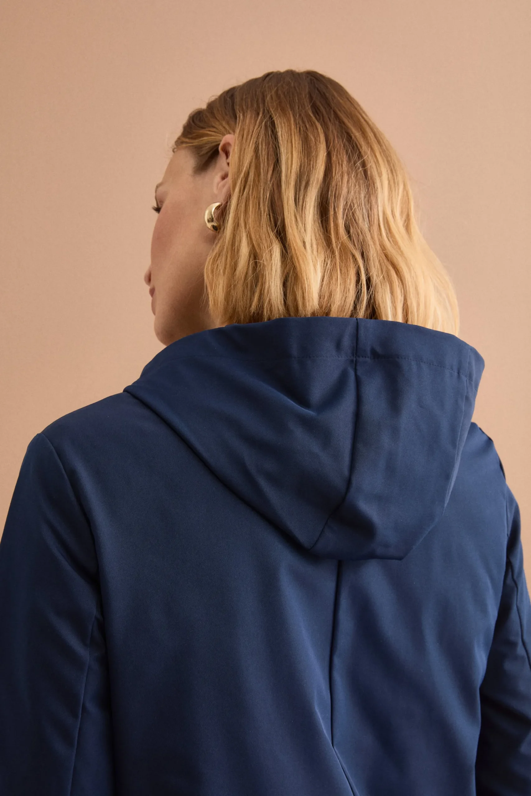 Giubbotto Impermeabile con Cappuccio e Gilet Removibile - BLU