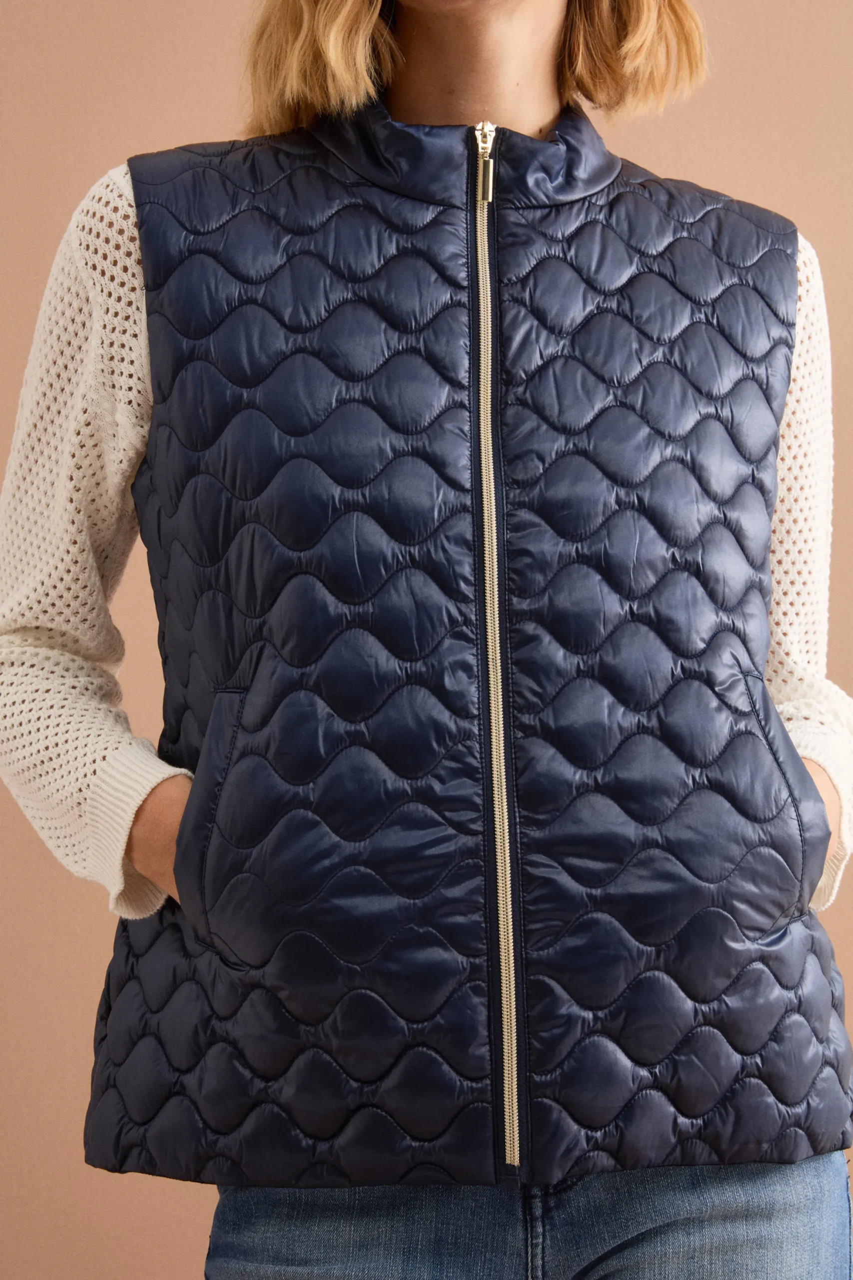 Giubbotto Impermeabile con Cappuccio e Gilet Removibile - BLU