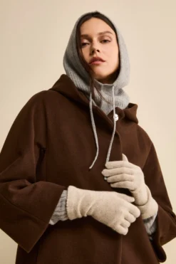 Guanti in cashmere - BEIGE