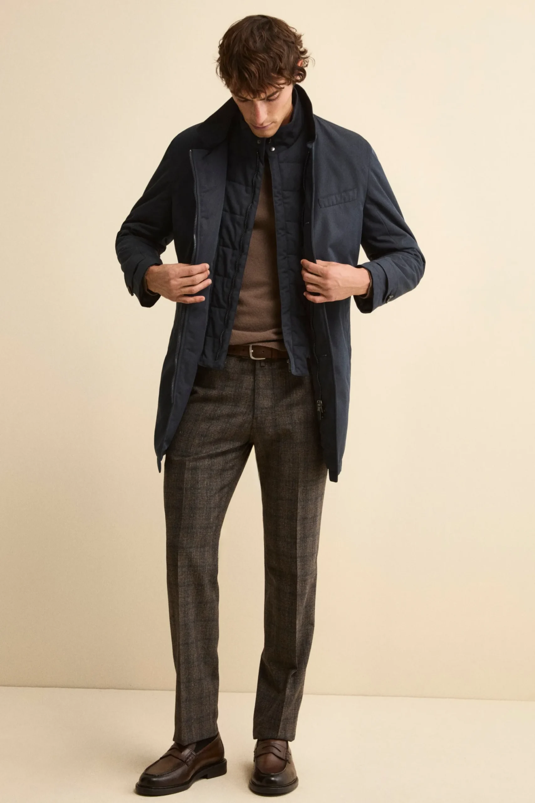 Impermeabile con paramontura - BLU