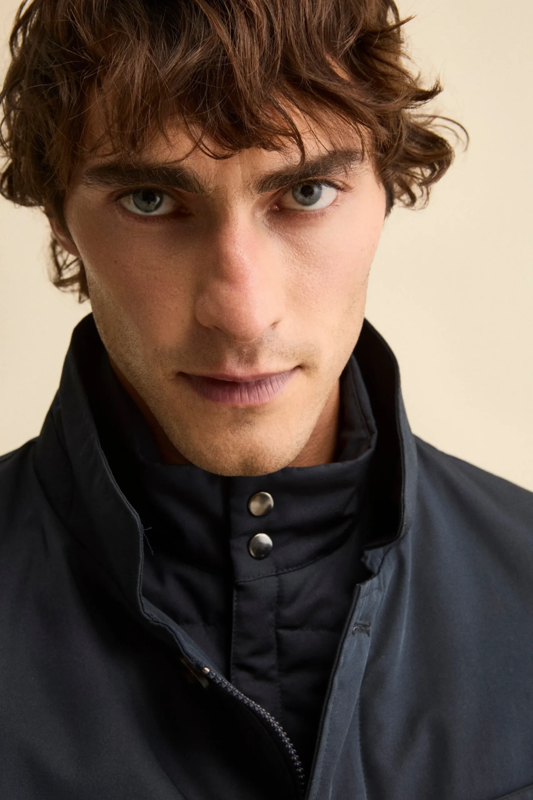 Impermeabile con paramontura - BLU