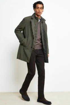 Impermeabile con paramontura - VERDE