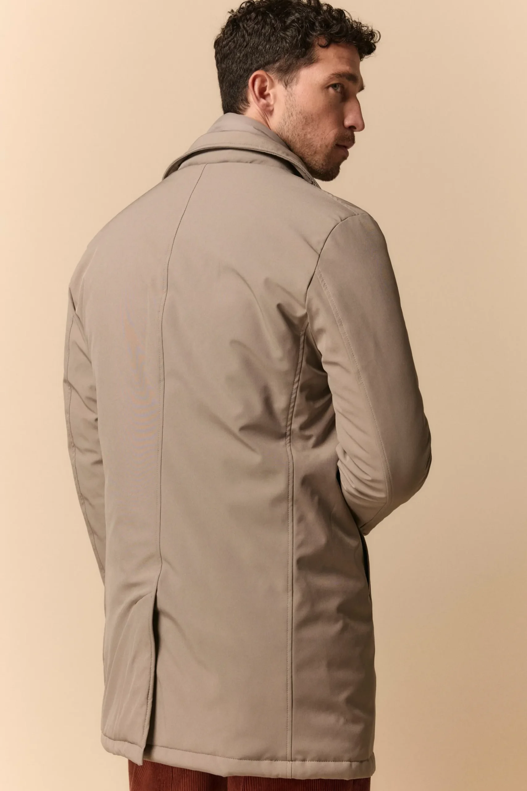 Impermeabile Invernale con Corpetto Staccabile - GRIGIO